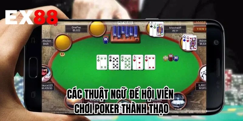 Các thuật ngữ để hội viên chơi Poker thành thạo