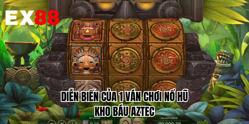 Diễn biến của 1 ván chơi nổ hũ kho báu Aztec