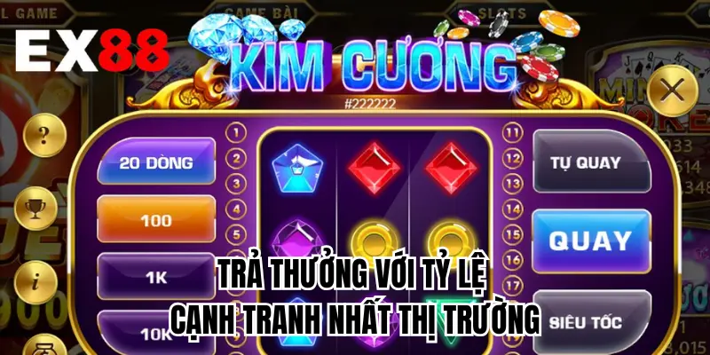 Trả thưởng với tỷ lệ cạnh tranh nhất thị trường